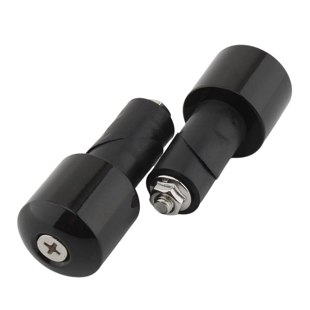 Motor Bar Ends Hand Grip Handlebar End Cap Black For Yamaha VMAX 400 450 500 750