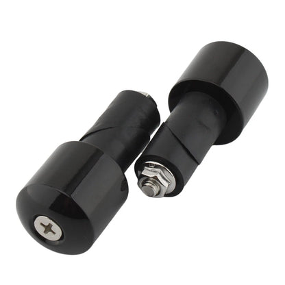 Motor Bar Ends Hand Grip Handlebar End Cap Black For Yamaha VMAX 400 450 500 750