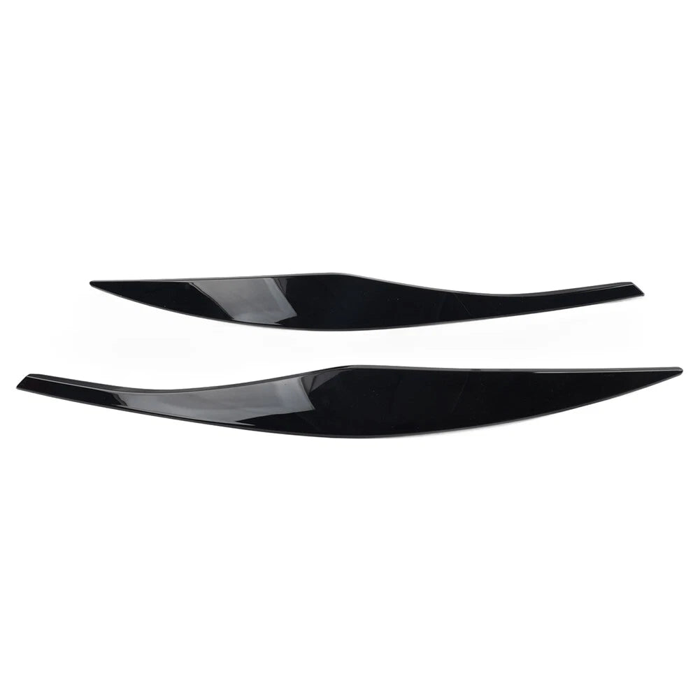 Headlight Eyelid Eyebrow Cover For BMW 3 Series E90 E91 2006-2011 Gloss Black