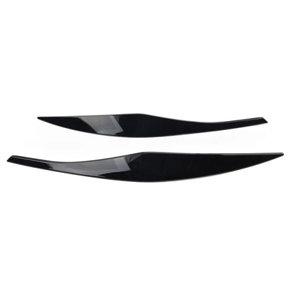 Headlight Eyelid Eyebrow Cover For BMW 3 Series E90 E91 2006-2011 Gloss Black