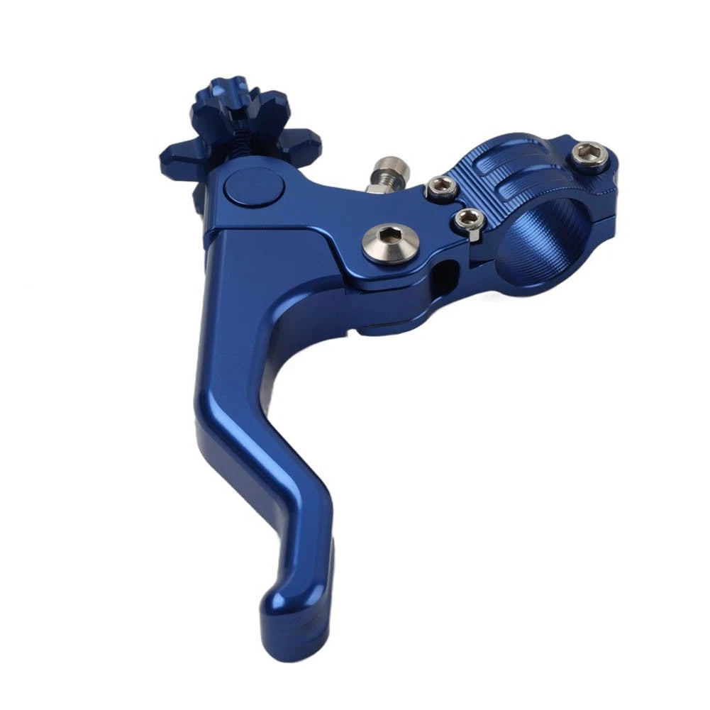Stunt Clutch Lever Performance Cable Pull 7/8 1 Finger Universal Motorcycle Blue