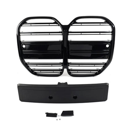 Double Line Front Bumper Center Kidney Grille For BMW 4 Series G22 G23 2dr 21-23