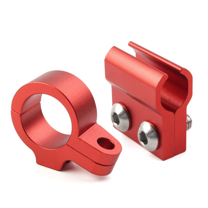 2X CNC Front Brake Line Hose Clamp Guide Red For Honda CR80R CR85R CR125R CR250R
