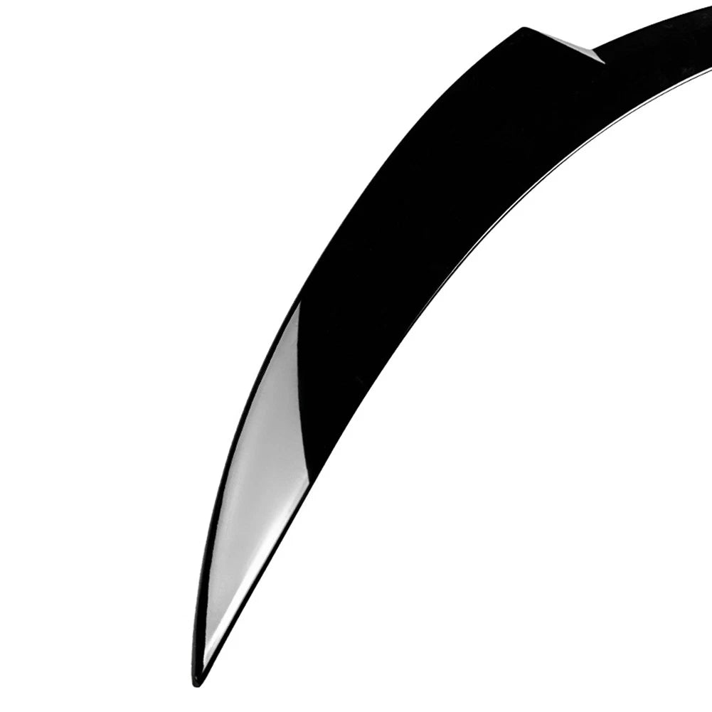 Glossy Black Rear Trunk Middle Spoiler Wing For Alfa Romeo Stelvio 2017-2024