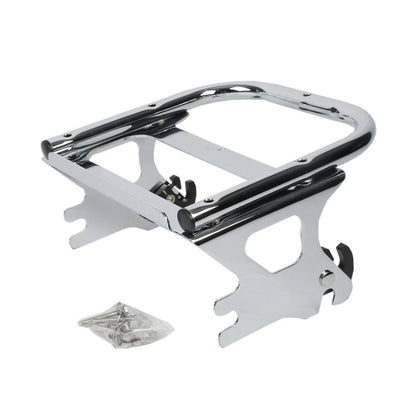 Black Chopped Trunk Pad Rack Fit For Harley Tour Pack Road Glide 1997-08 US