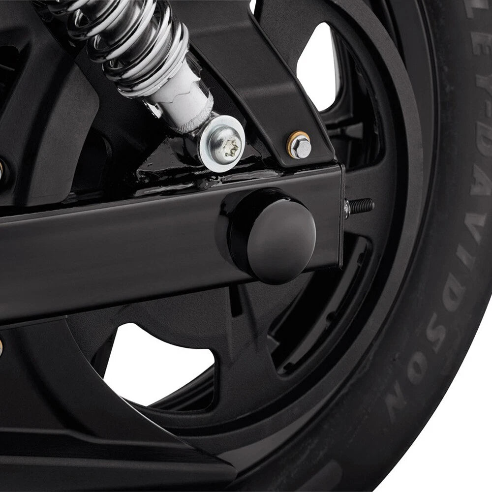 Pair Black Front Axle Nut Cover Cap For Harley Touring Trike ROAD KING ELECTRA