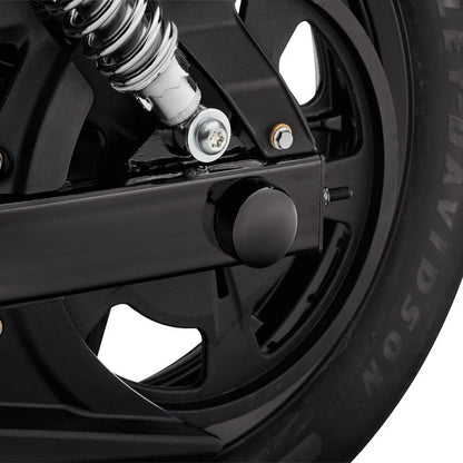 Pair Black Front Axle Nut Cover Cap For Harley Touring Trike ROAD KING ELECTRA