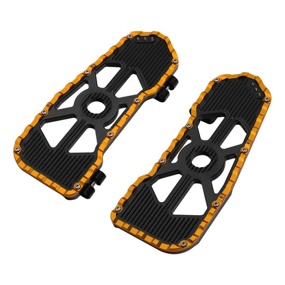 Driver Rider Footboard Floorboard Fit For Harley Electra Glide 09-24 Black Gold