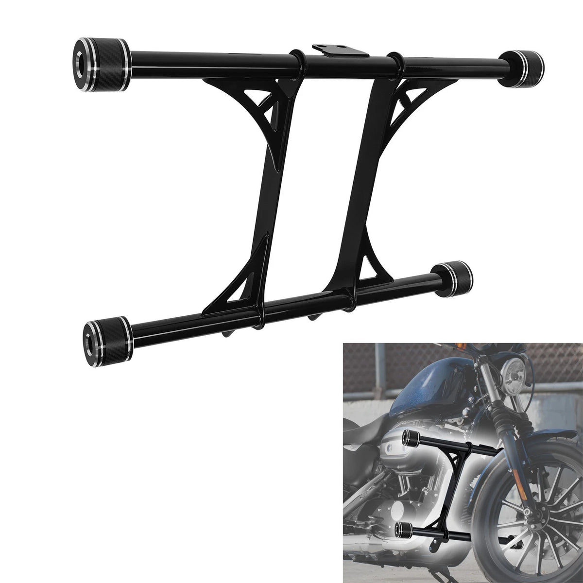 Engine Guard Crash Bar Fit For Harley Sportster XL883 XL1200 Custom 48 72 04-22