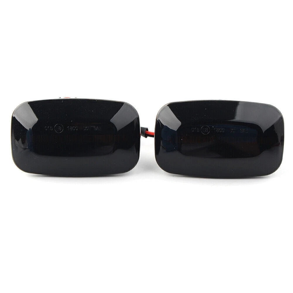 Dynamic LED Sequential Side Marker Light Fit Toyota Land Cruiser Black Shell US