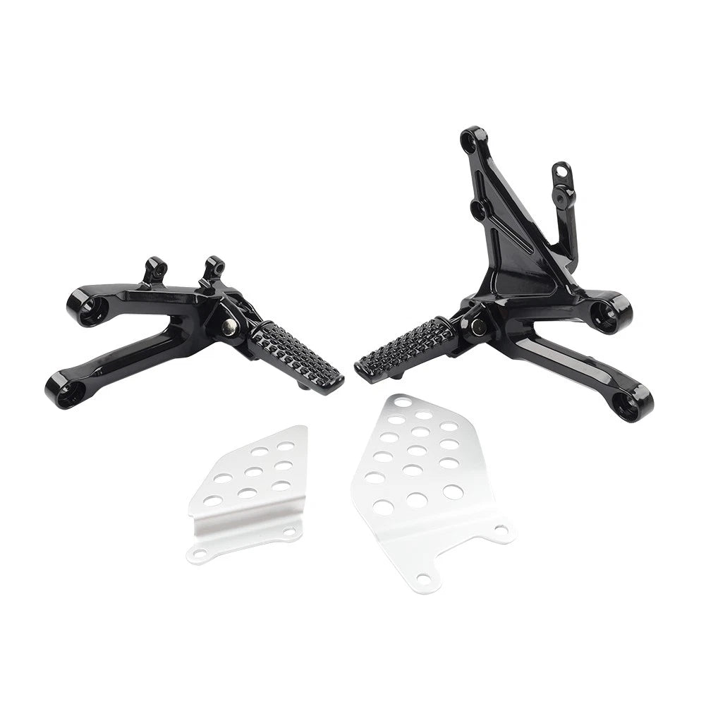 Front Driver Foot Pegs Footrest Bracket Set For Honda CBR1000RR CBR 1000RR 04-07
