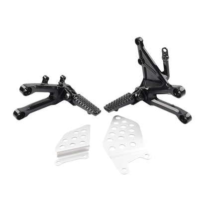 Front Driver Foot Pegs Footrest Bracket Set For Honda CBR1000RR CBR 1000RR 04-07