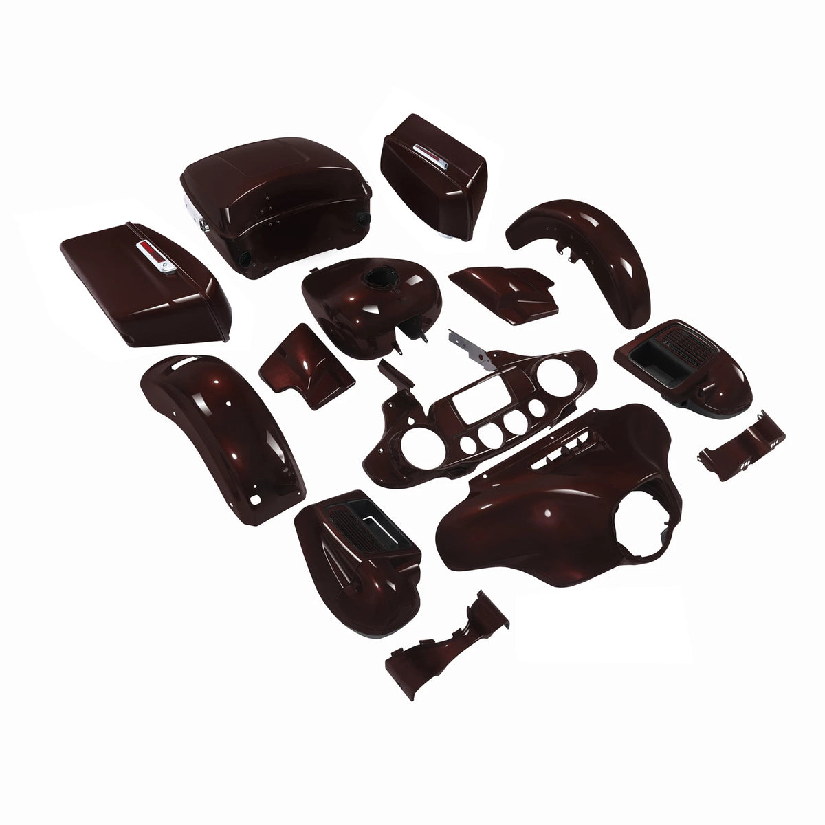 Fairings BodyWork Kit Fit For Harley Electra Glide 2014-Up 2021 Midnight Crimson