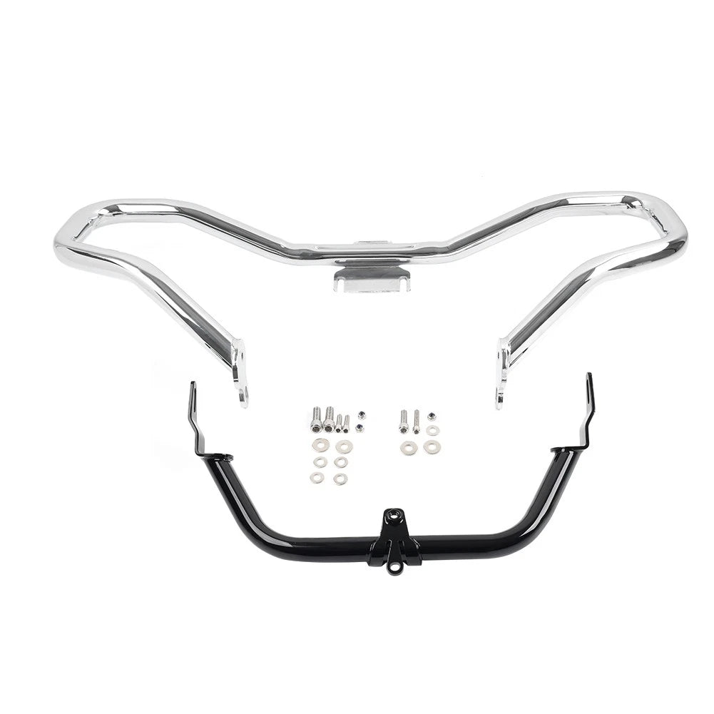 Chrom Engine Crash Bar Fairing Support Bracket For Harley Road Glide FLTRX 15-23