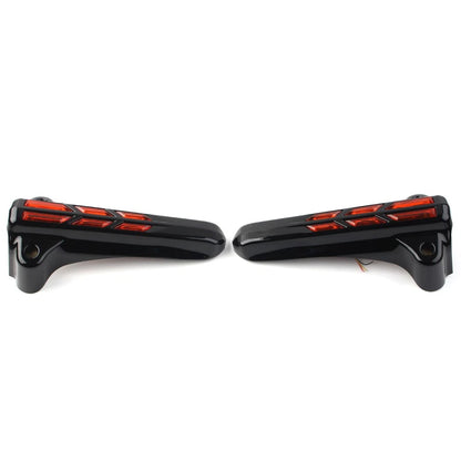 Front Lower Fork Leg Cover LED Smoke Light For Harley FLHT FLHX /R Electra Road