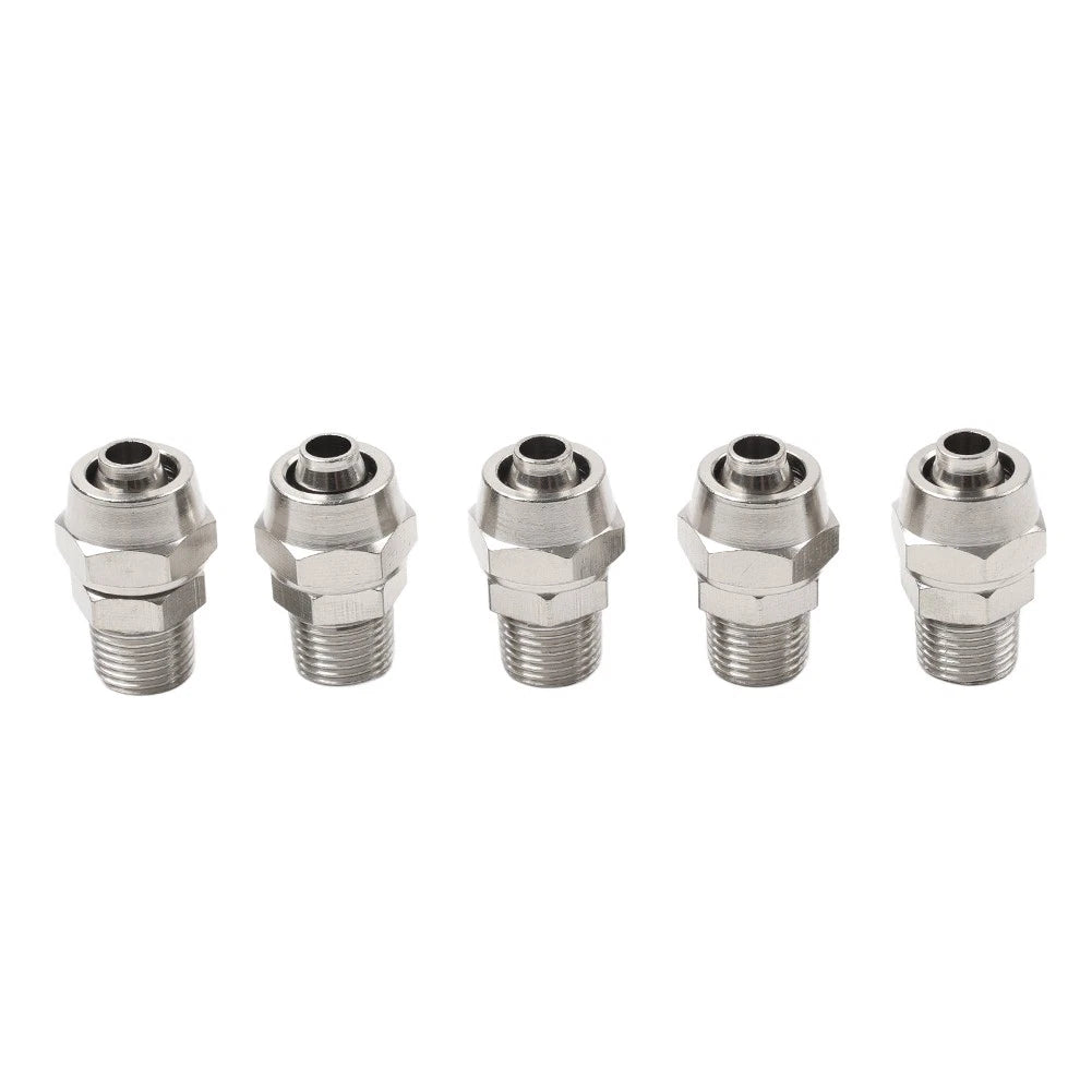 5PC Tire Changer 8mm 1/8 Air Valve Metal Connector