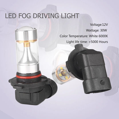 30W H10 6000K DRL LED Fog Lights Driving Lamp  Super  Bulbs High Power White