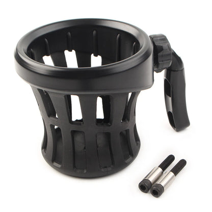 Handlebar Cup Holder Drink W/ Mesh Basket Mount Universal Fit Harley Motorcycle