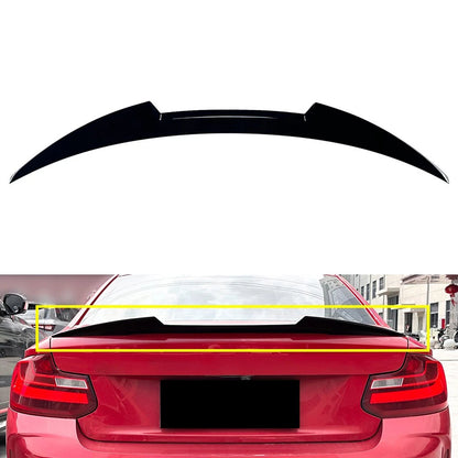 Rear Trunk Spoiler Wing Lip For BMW 2 Series F22 2 Door M2 F87 14-21 Glossy BLK
