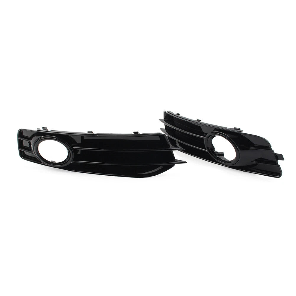 2x Front Bumper Fog Light Grille Cover For Audi A3 8P 2009-2012 Black USA