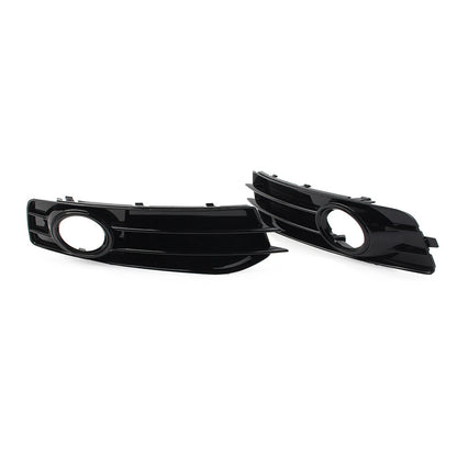 2x Front Bumper Fog Light Grille Cover For Audi A3 8P 2009-2012 Black USA