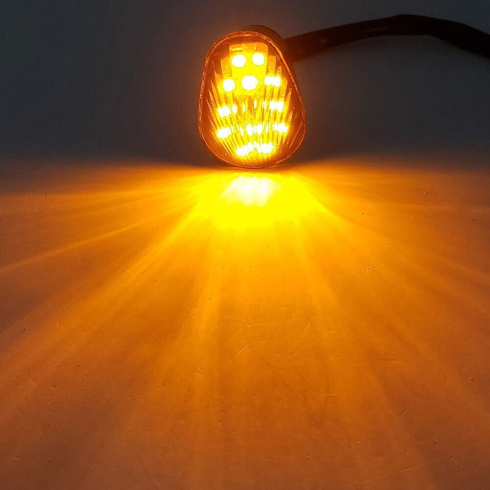 Smoke Flush Mount Amber Turn Signals Fit Yamaha YZF R1/R6/R6S Flash LED US