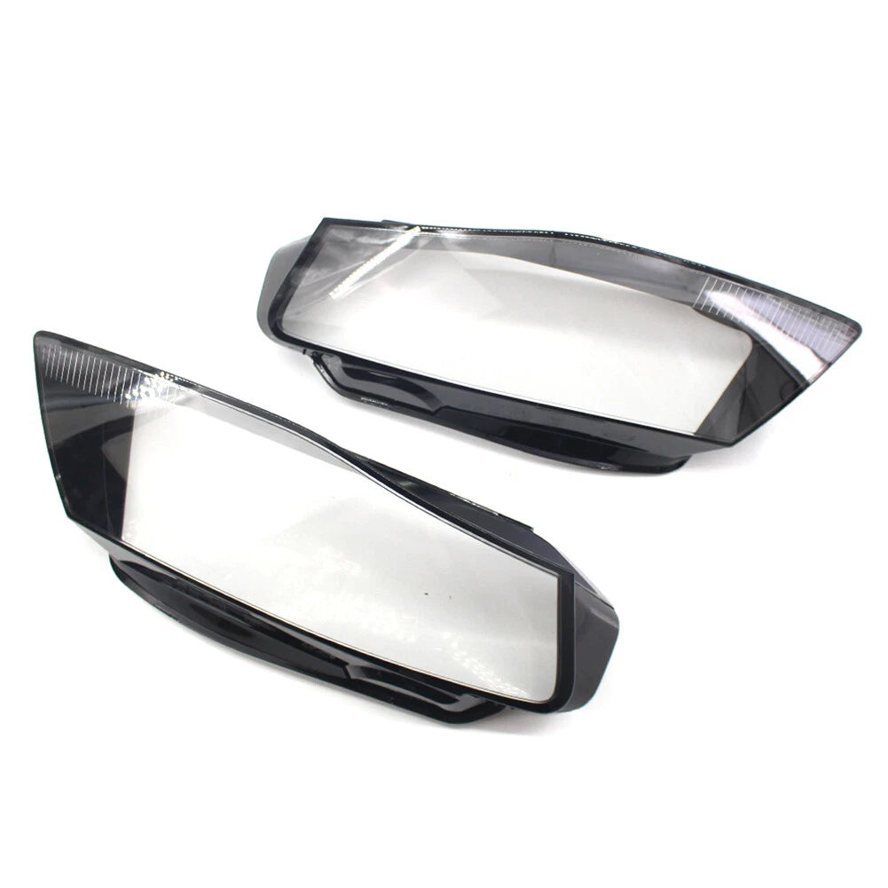 Headlight Lens Shell Cover Lampshade For Audi A4 B8 2009-2012 Transparent Pair
