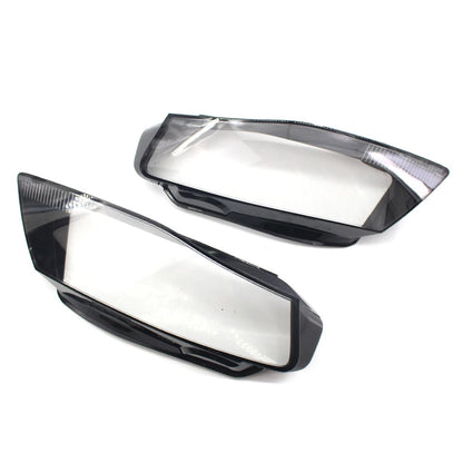 Headlight Lens Shell Cover Lampshade For Audi A4 B8 2009-2012 Transparent Pair