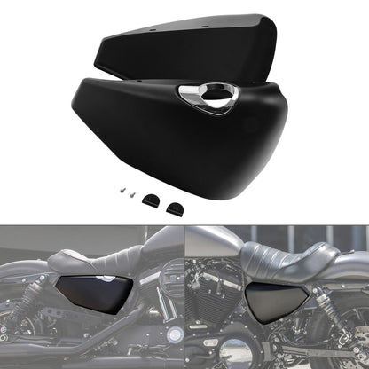 Left Right Battery Side Fairing Covers Fit For Harley Sportster XL883 1200 14-22
