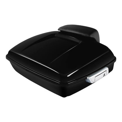 Vivid Black Chopped Trunk Rack Docking Kit Fit For Harley Road Glide King 14-26