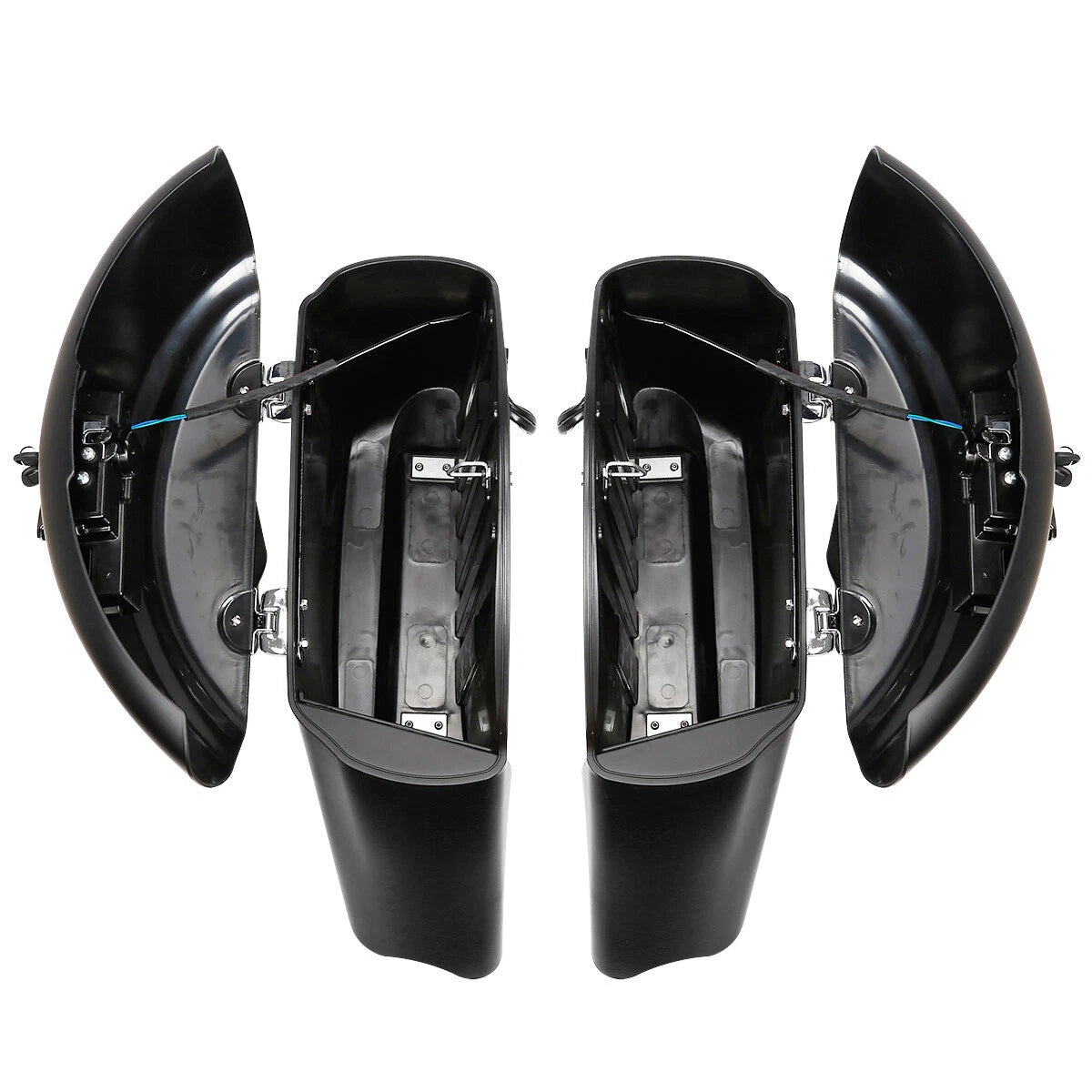 Matte Hard Saddle Bags Electronic Latch For Indian Chieftain Dark Horse 16-18 US