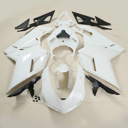 ABS Unpainted Fairing Bodywork Kit Fit For Ducati 848 1098 1198 2007-2012 2011