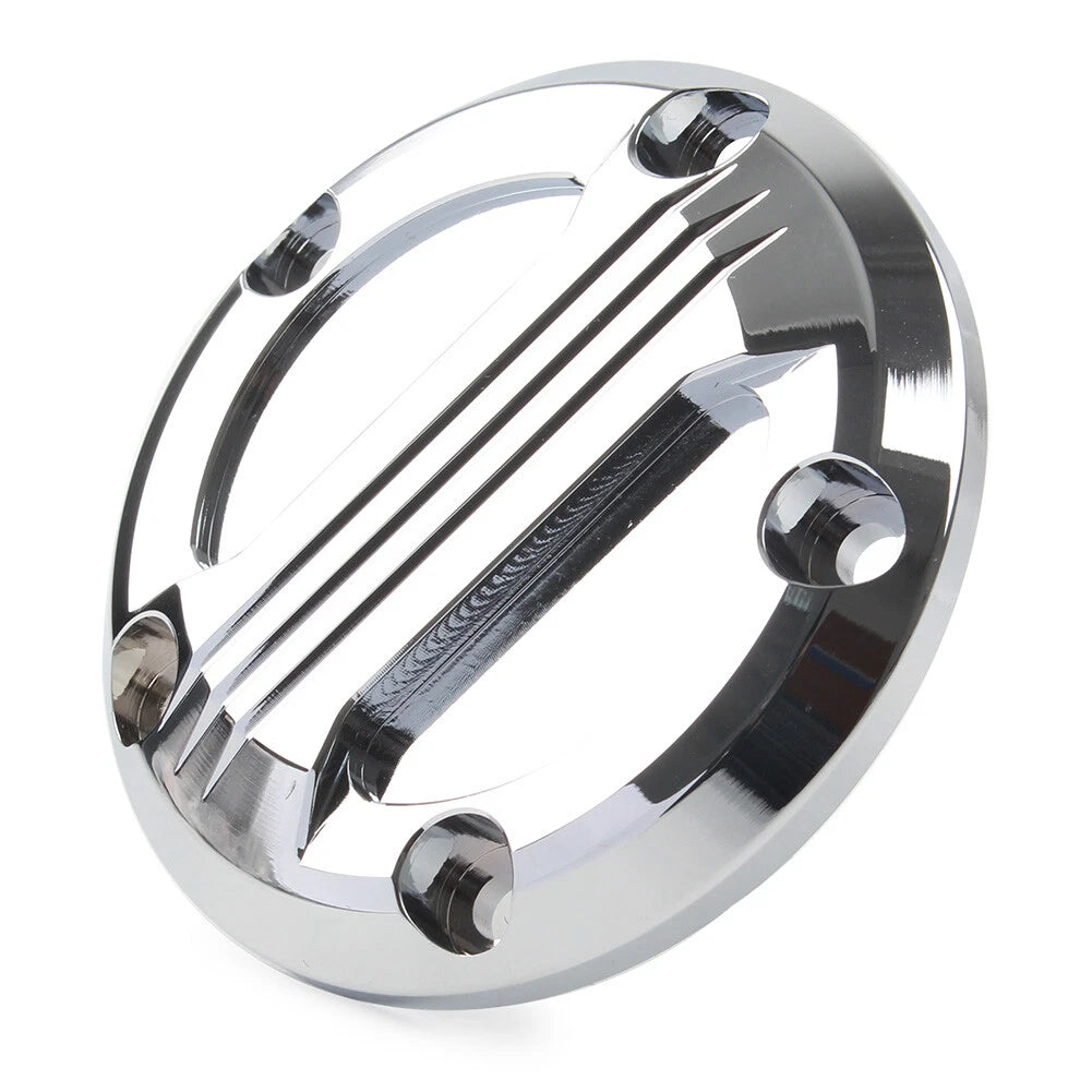 For Harley Twin Cam 99-17 Touring Electra Glide Timing Point Cover 5Holes Chrome