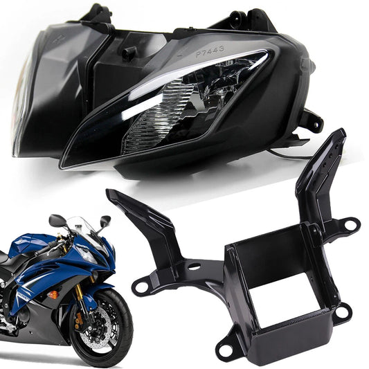 Headlight & Upper Fairing Stay Bracket Assembly For Yamaha YZF R6 YZF-R6 2008-16
