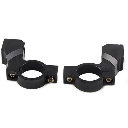 10mm Thread 7/8" Bike Handlebar Rearview Mirror Mount Bracket Clamp Motor Black