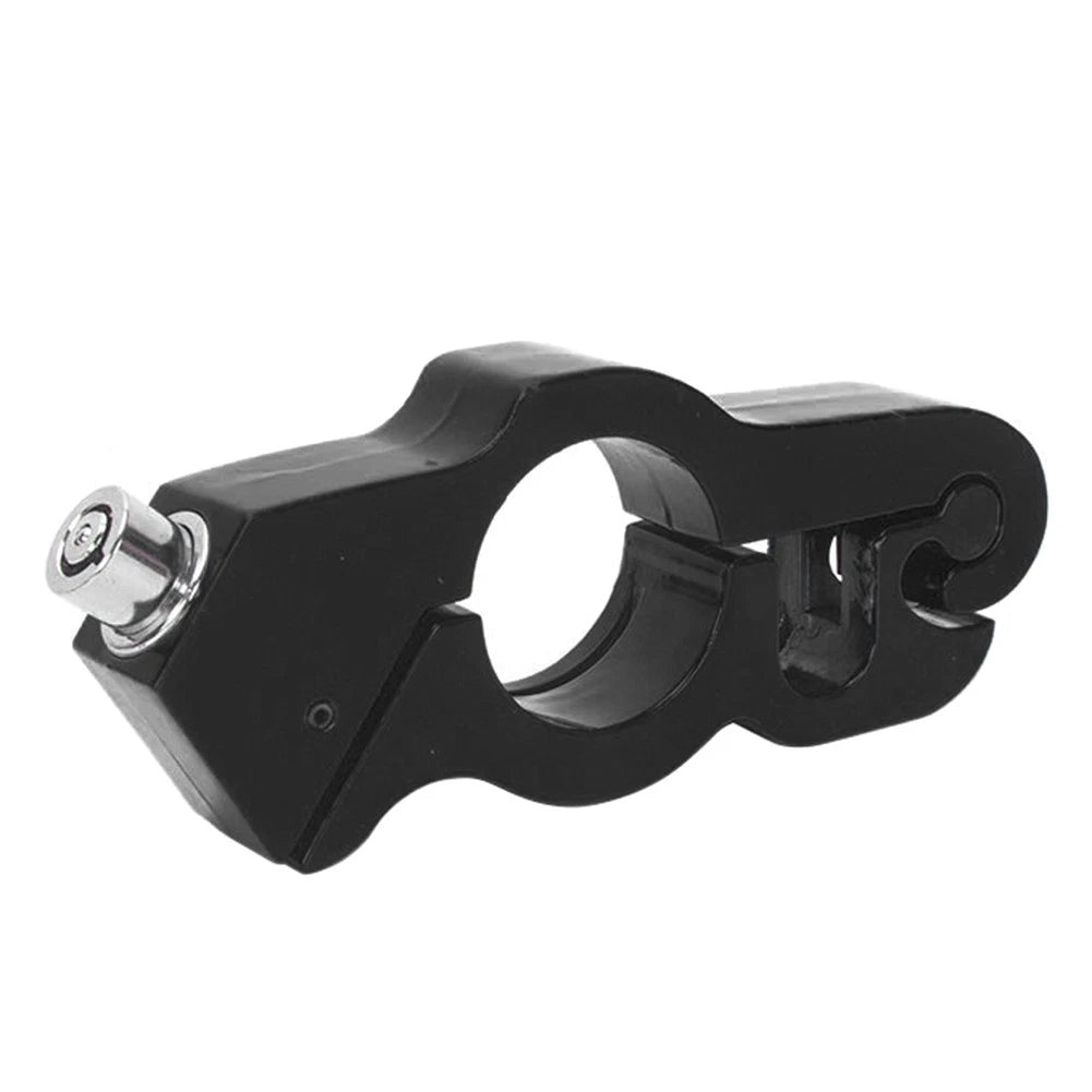Black Motor Handlebar Lock Anti-Theft Grip Throttle Security Bike Scooter ATV