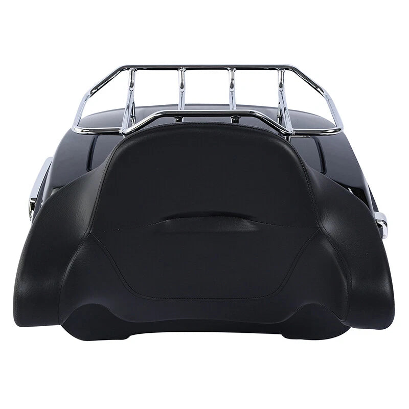 King Trunk Backrest Mount Rack Plate For Harley Touring Electra Glide 2014-26 24