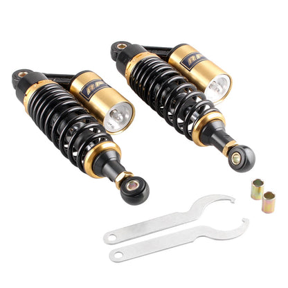 Pair Air Shock Absorbers 11" 280mm for Scooters Moped Quad Street Bikes Motor US