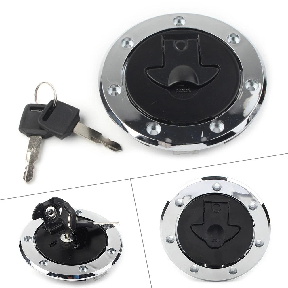 US Aluminum Fuel Gas Tank Cap Cover Keys Fit For Kawasaki Ninja ZX7R ZX-6R ZX-9R