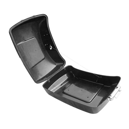 Chopped Trunk Two Up Mount Rack Backrest Pad Fit For Harley Fat Boy 2008-2016 15