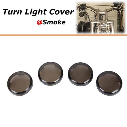 4PCS Plastic Smoke Turn Signal Light Lens Covers Fit for Harley Electra Glide US