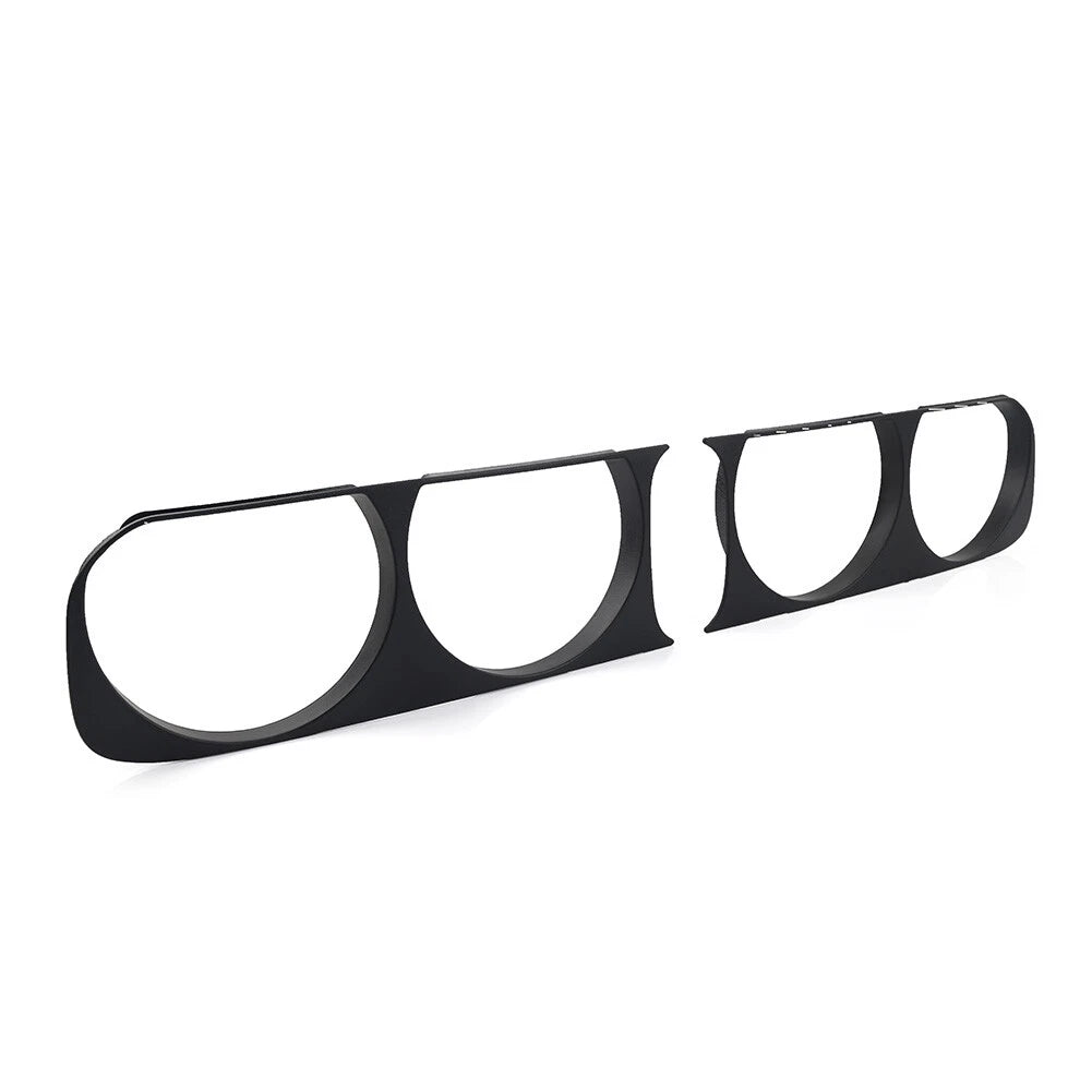 Headlight Headlamp Bezel Frame Trim For Dodge Challenger 2008-2014 Matte Black