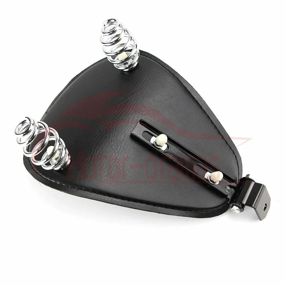 Black Motorcycle Solo Seat Springs For Harley Yamaha Honda Suzuki Bobber Chopper