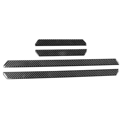 Carbon Look Door Sill Scuff Scratch Protector Cover For VW Golf 8 MK8 2021-2023