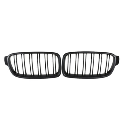 2pcs Matte Black Front Kidney Grille for BMW F30 F31 F35 3-SERIES Sedan 2012-14