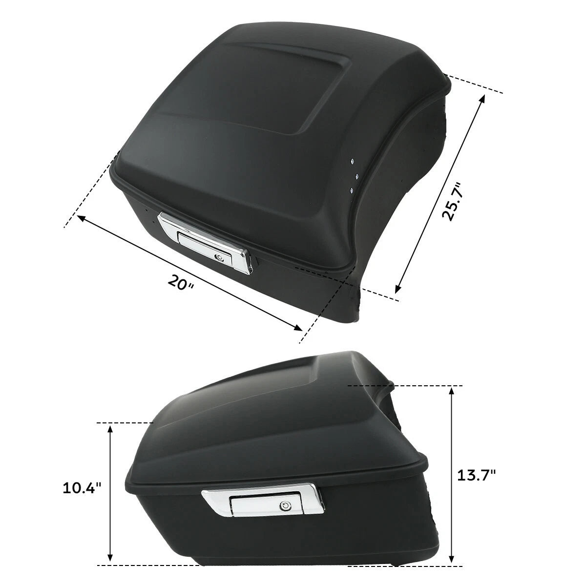 Matte Black King Trunk Backrest Mount Rack Fit For Harley Touring 97-08 98