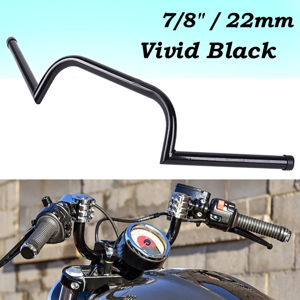 7/8" 22mm Motorcycle Handlebars Drag Handle Bar For Cruiser Chopper Cafe Racer