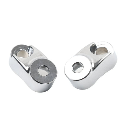 Chrome 39MM 49MM Front Turn Signal Mount Bracket Relocation Kit For Harley Dyna