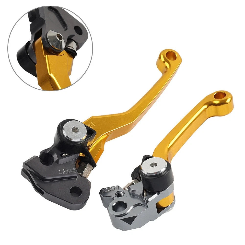 1 Pair CNC Brake Clutch Lever Handle For RMZ450 2005-2019 2020 2021 2022 Golden