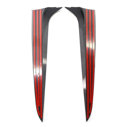 2pcs Rear Window Side Spoiler Canard Splitter Trim For BMW X3 F25 2011-2017